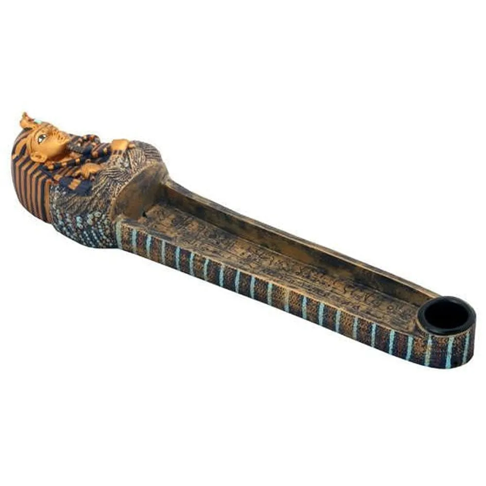 11" Tut Coffin Cone Incense Burner