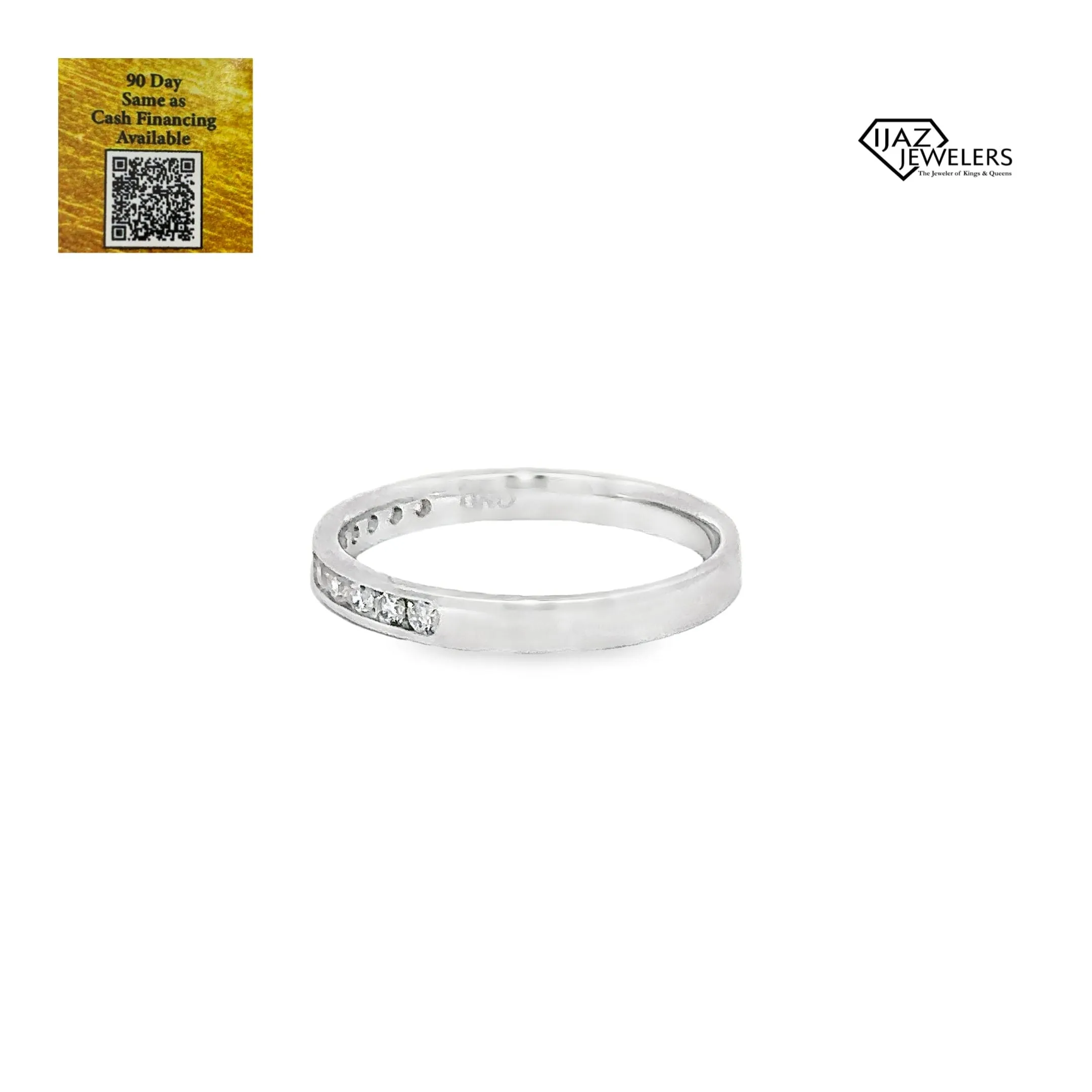 14K White Gold 0.25 CTW Ladies Wedding Band