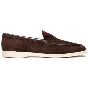 16-621-MOC LIVORNO Sueded Italian Goatskin Loafer Mocha