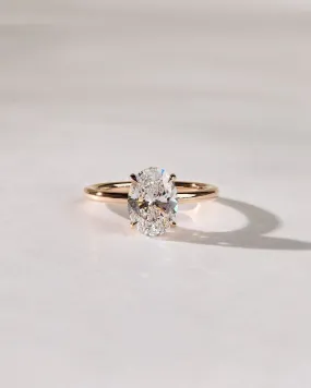 2.00ct Oval Cut Moissanite Engagement Ring