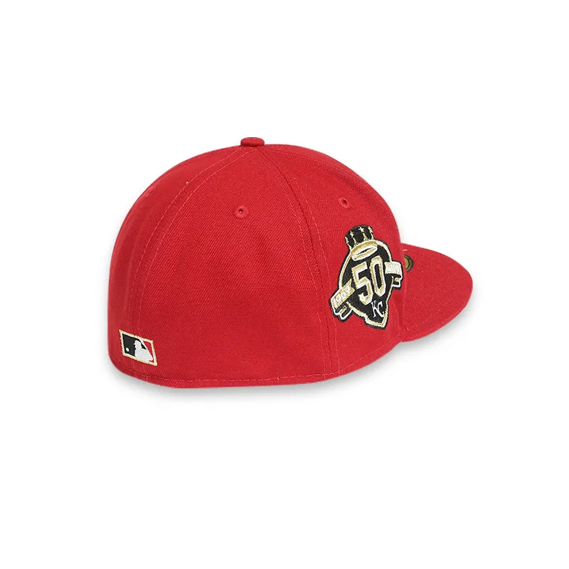 [70693222] Kansas City Royals 50 Anniversary Red 59FIFTY Men's Fitted Hat