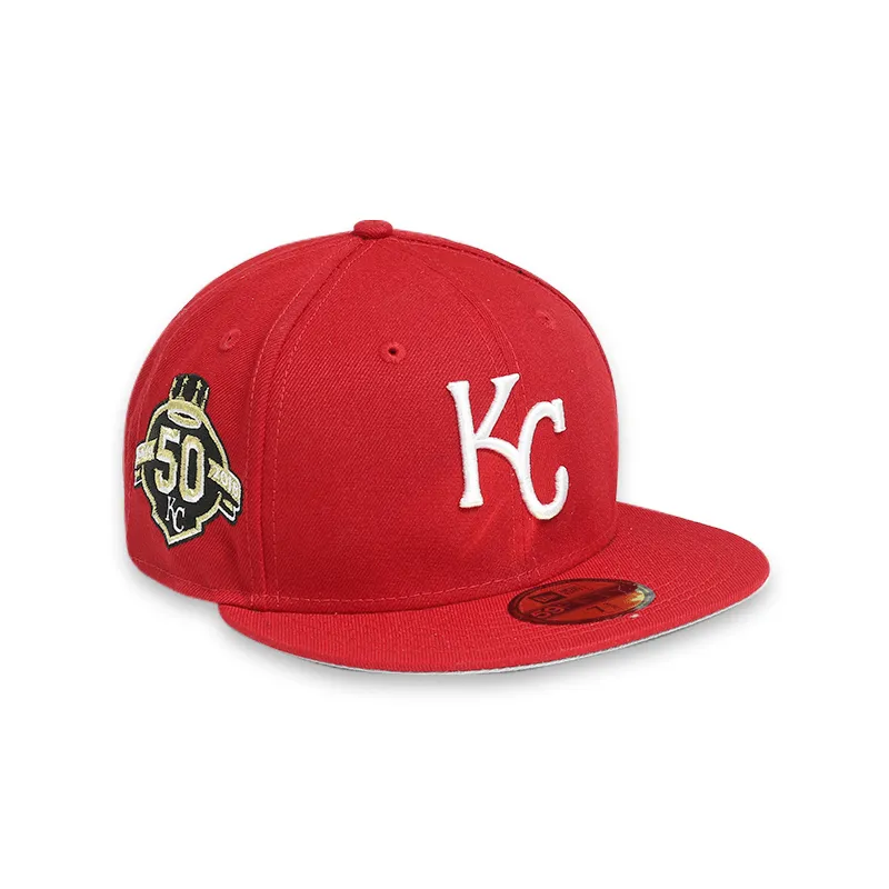 [70693222] Kansas City Royals 50 Anniversary Red 59FIFTY Men's Fitted Hat