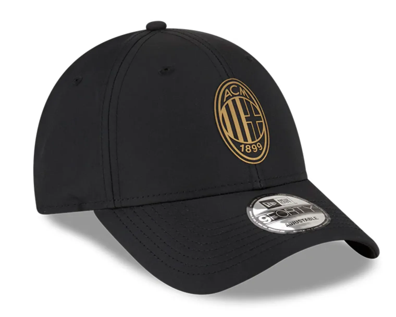 AC Milan Adult Golden 9Forty Cap Cloth Strap Adjustable Football (Soccer) By New Era