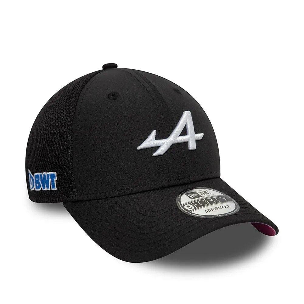 Alpine Racing F1 2024 New Era 9Forty Black Team Hat - Adult/Kids