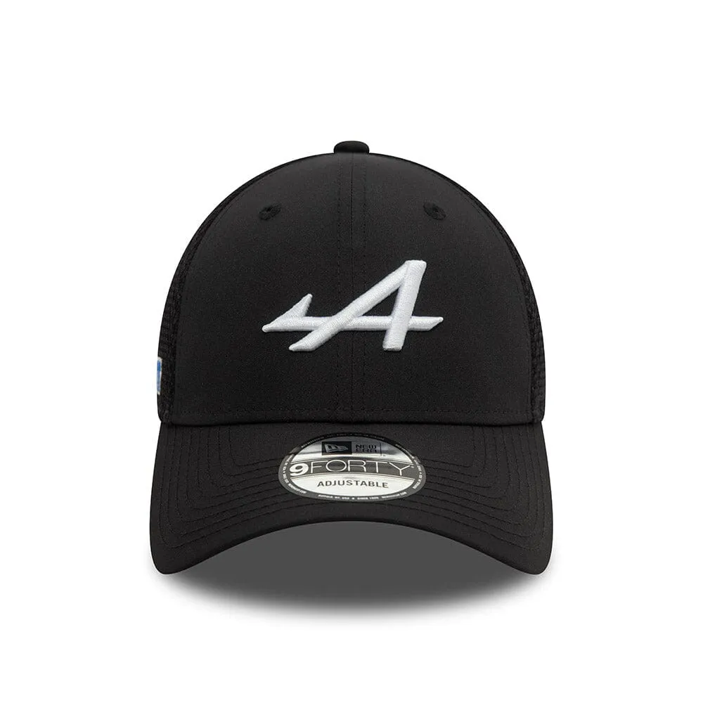 Alpine Racing F1 2024 New Era 9Forty Black Team Hat - Adult/Kids