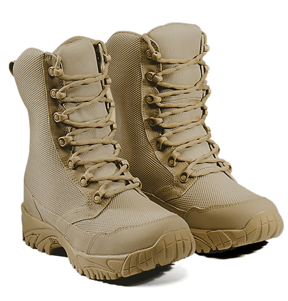 ALTAI Tan Combat Waterproof 8" Boots (MFM100)