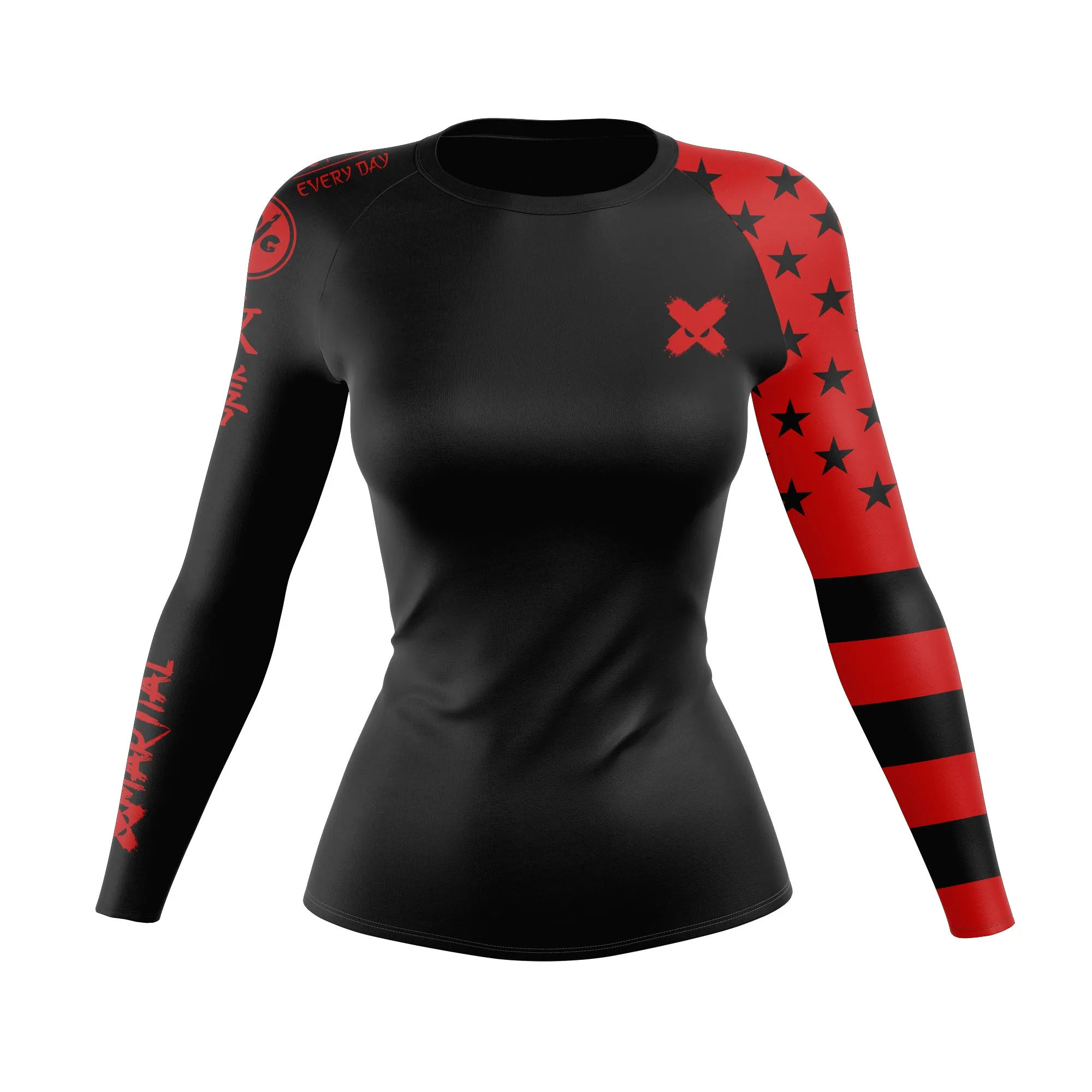 American Fighter Women's Rank BJJ Rash Guard