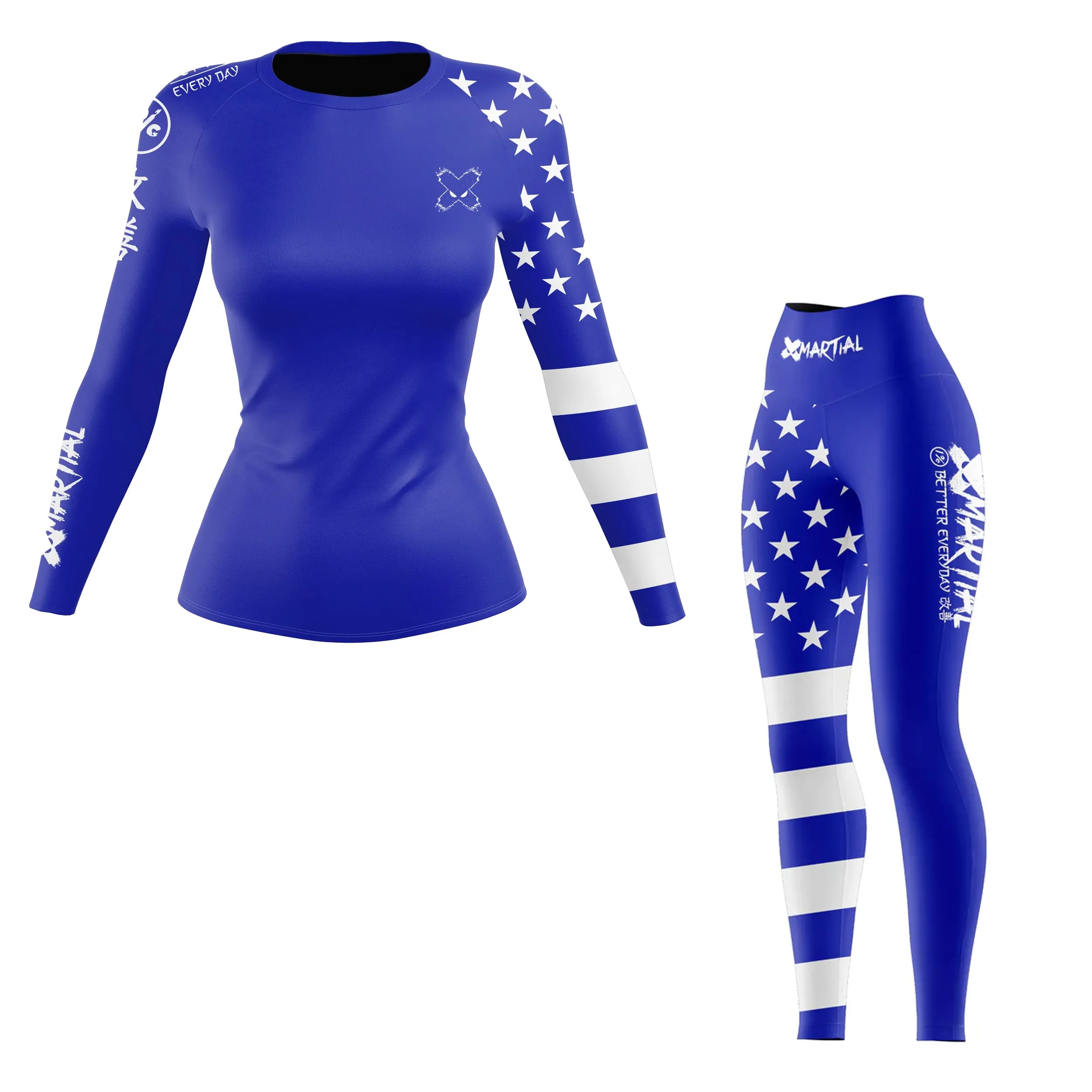 American Fighter Women's Rank BJJ Rash Guard