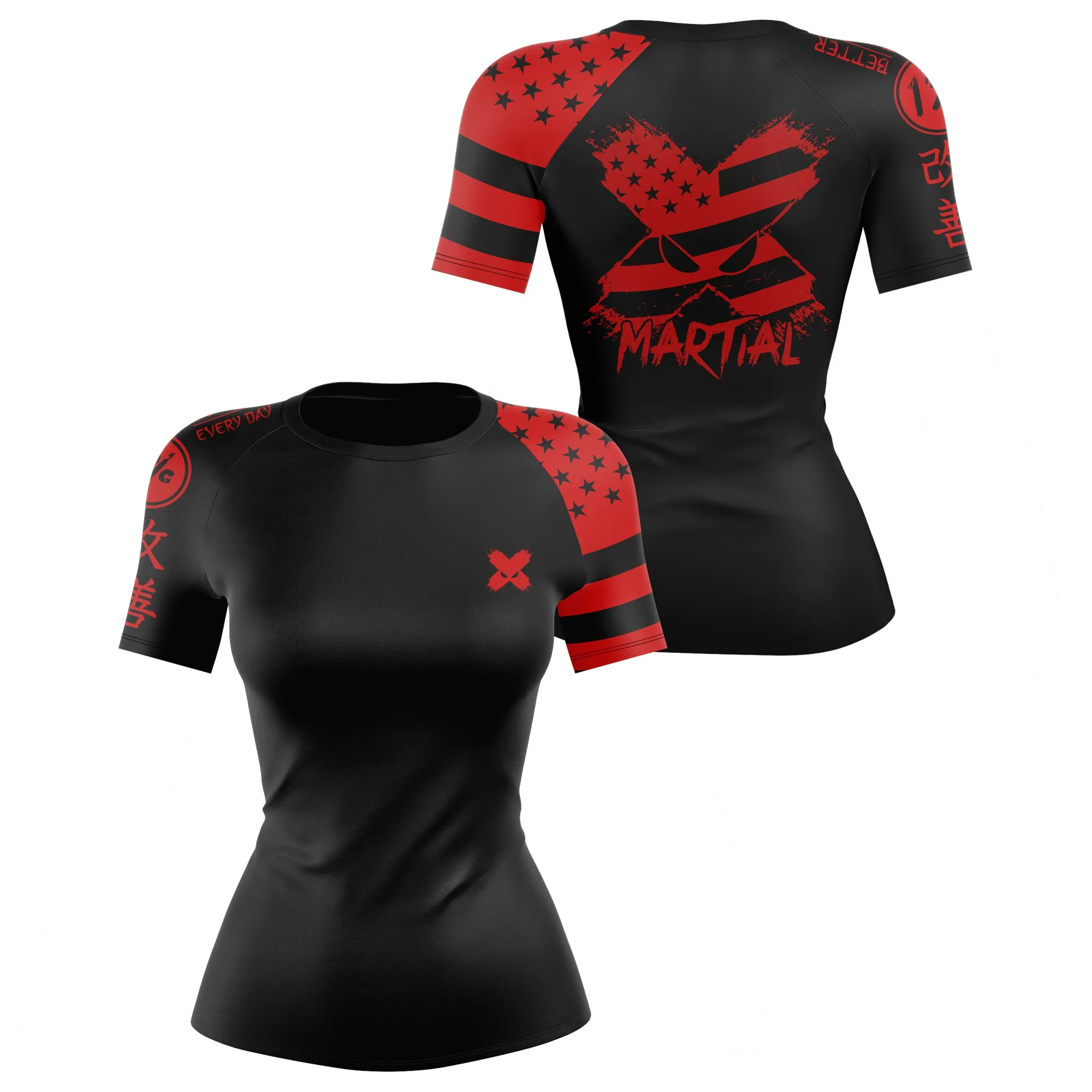 American Fighter Women's Rank BJJ Rash Guard