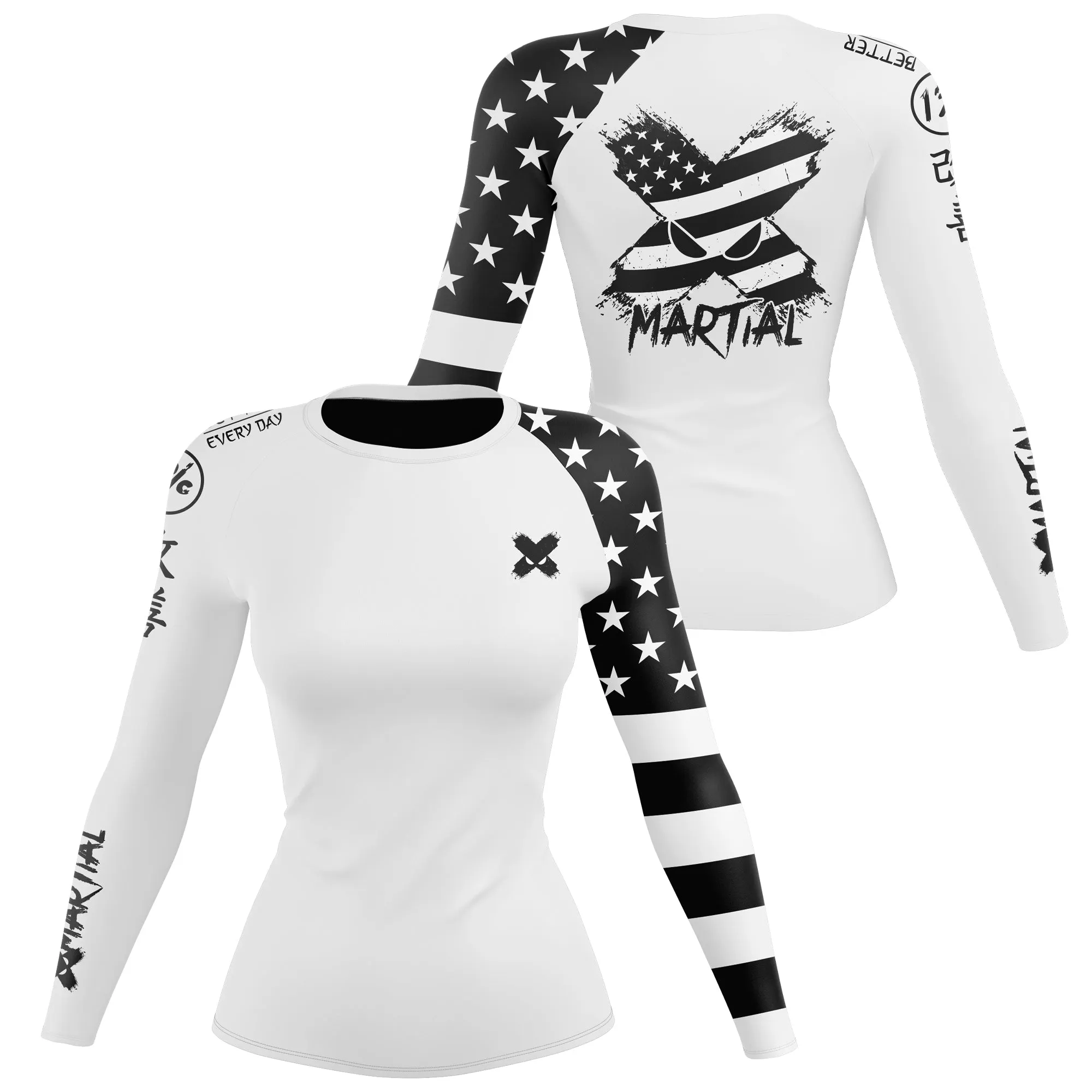 American Fighter Women's Rank BJJ Rash Guard