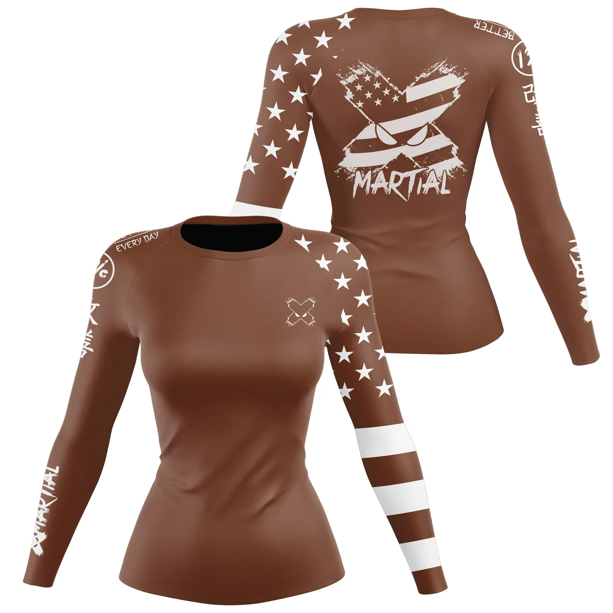 American Fighter Women's Rank BJJ Rash Guard