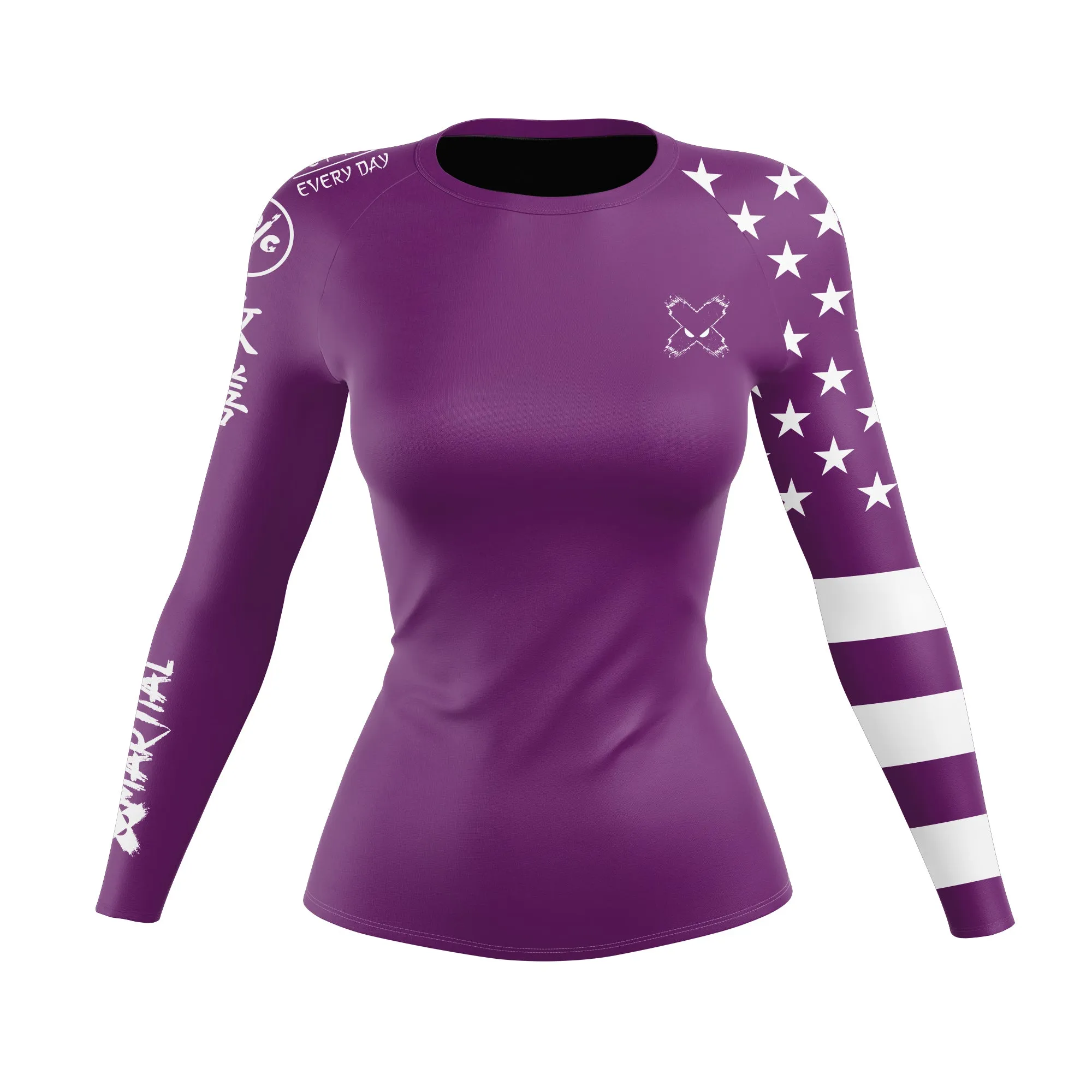 American Fighter Women's Rank BJJ Rash Guard