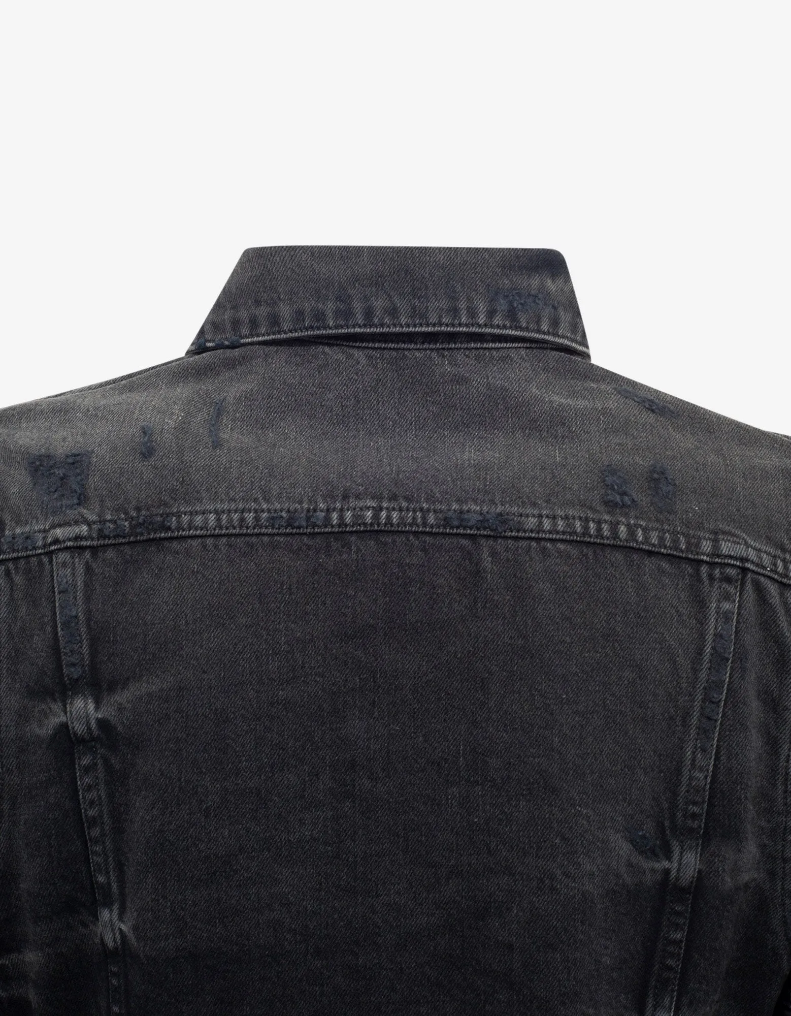 Amiri MX2 Antique Black Trucker Denim Jacket