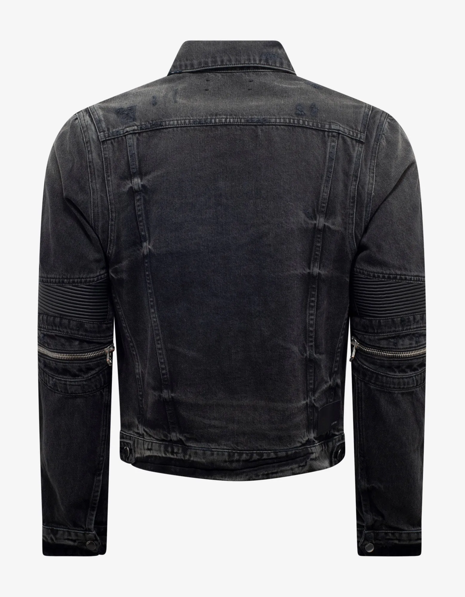 Amiri MX2 Antique Black Trucker Denim Jacket