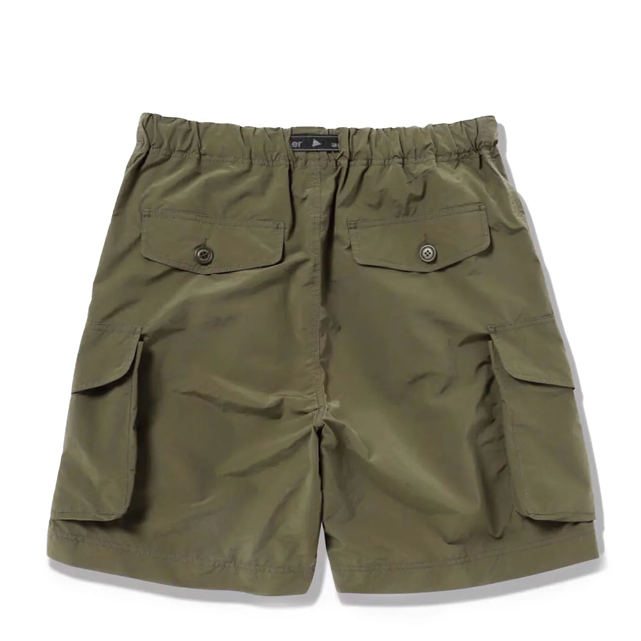 And Wander Oversized Cargo Short Pants Khaki