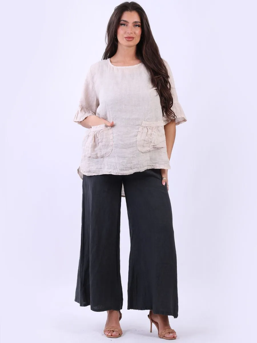 Anne   Kate Italian Solaro Linen Top