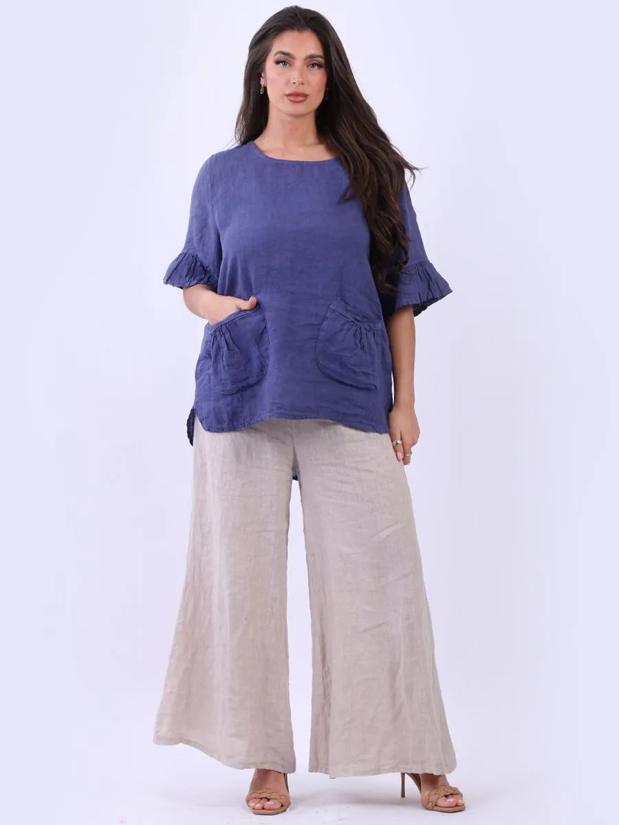 Anne   Kate Italian Solaro Linen Top