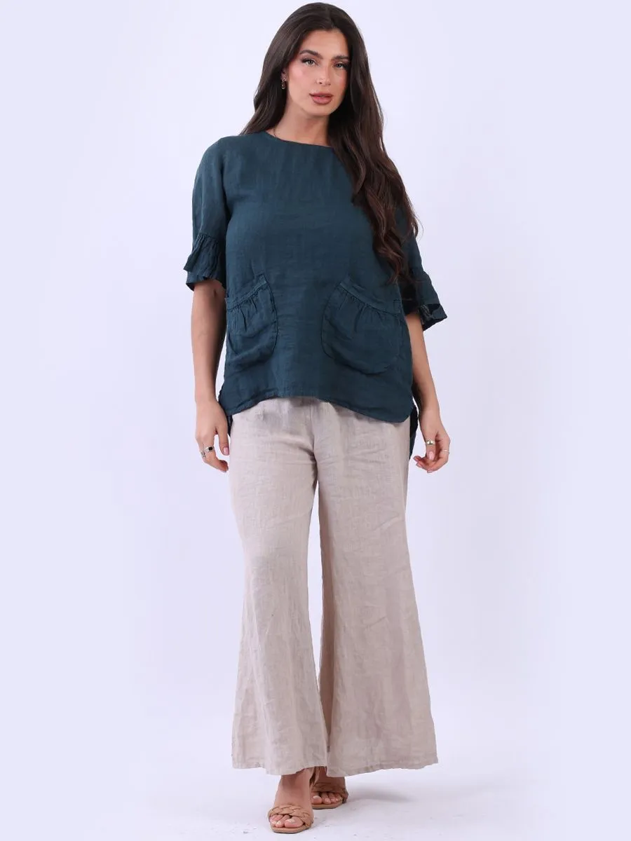 Anne   Kate Italian Solaro Linen Top