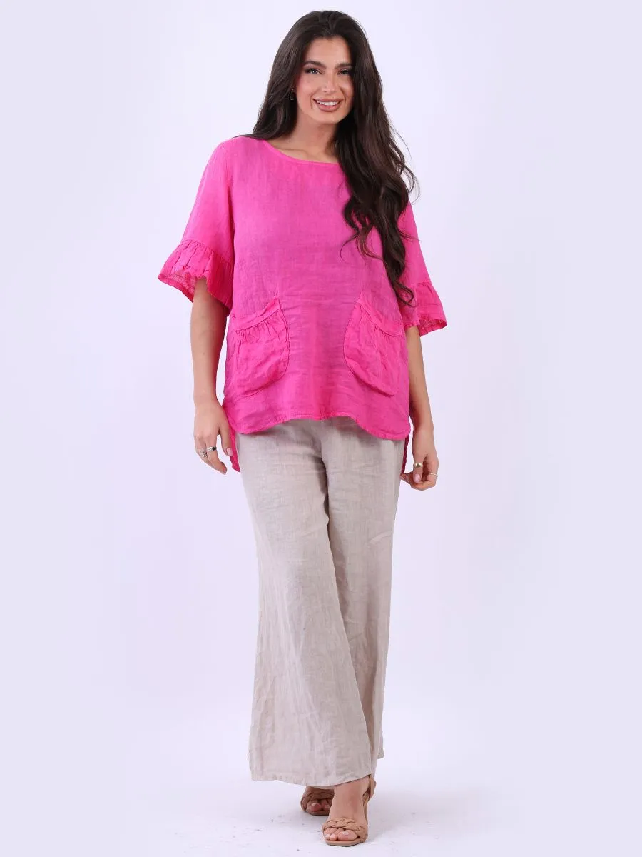 Anne   Kate Italian Solaro Linen Top