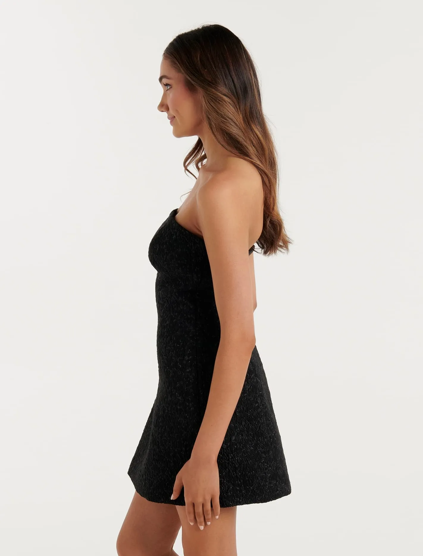 Ariana Petite Textured Mini Dress