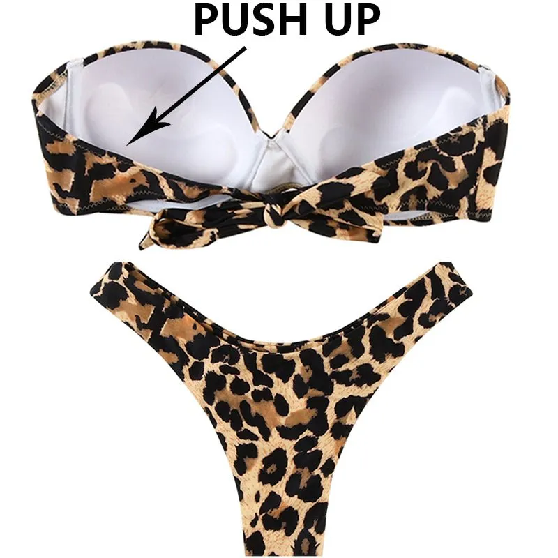 Ashley Sexy brasilianischer Bandeau-Push-up-Bikini 