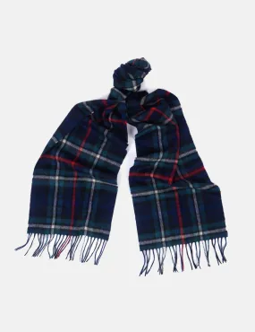 Barbour New Check Tartan Scarf - Mackenzie Blue