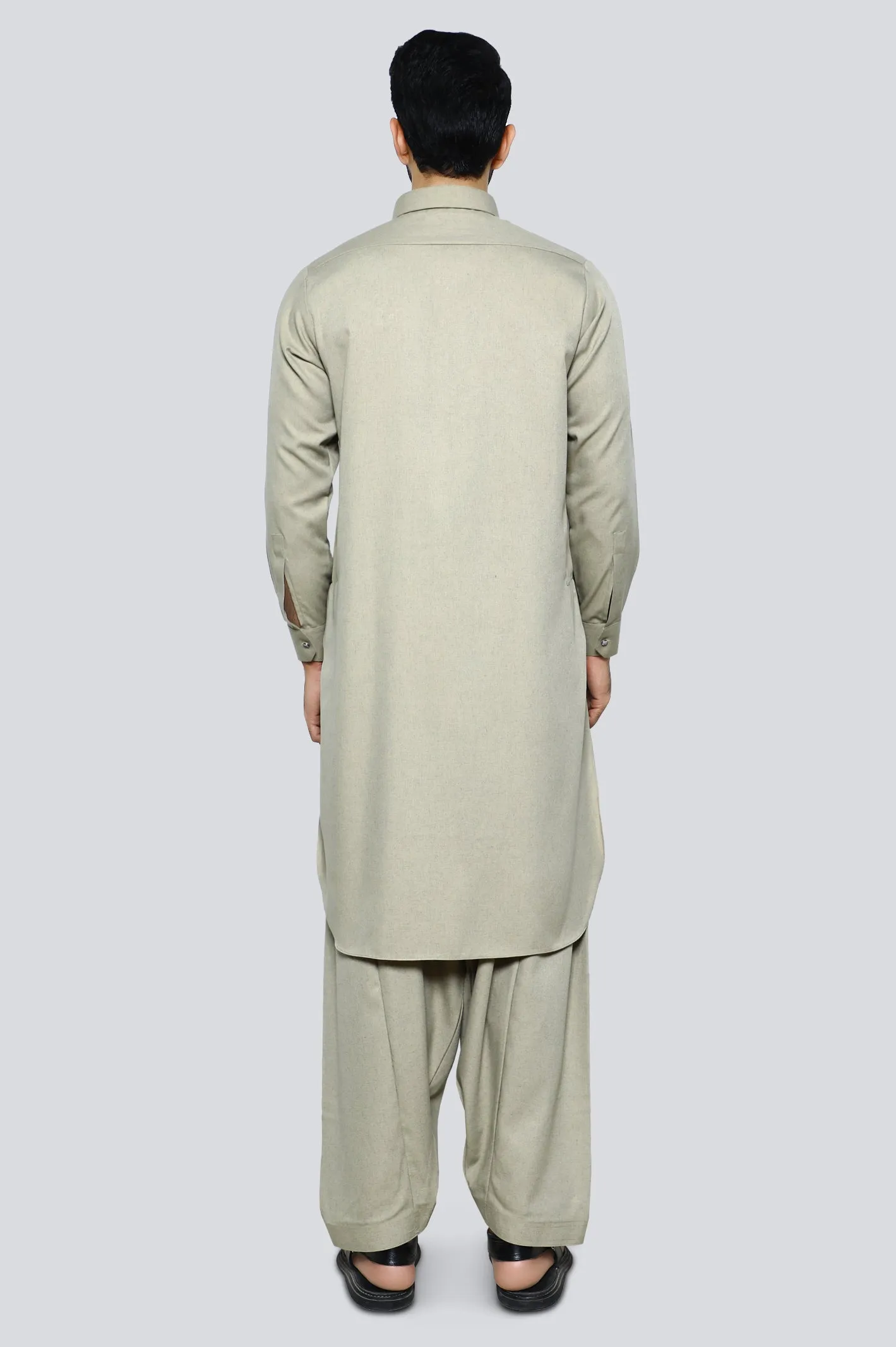 Beige Wash & Wear Shalwar Kameez