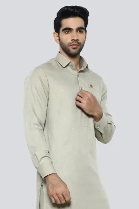 Beige Wash & Wear Shalwar Kameez