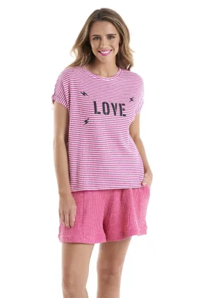 Betty Basics Kris Tee in Love Print