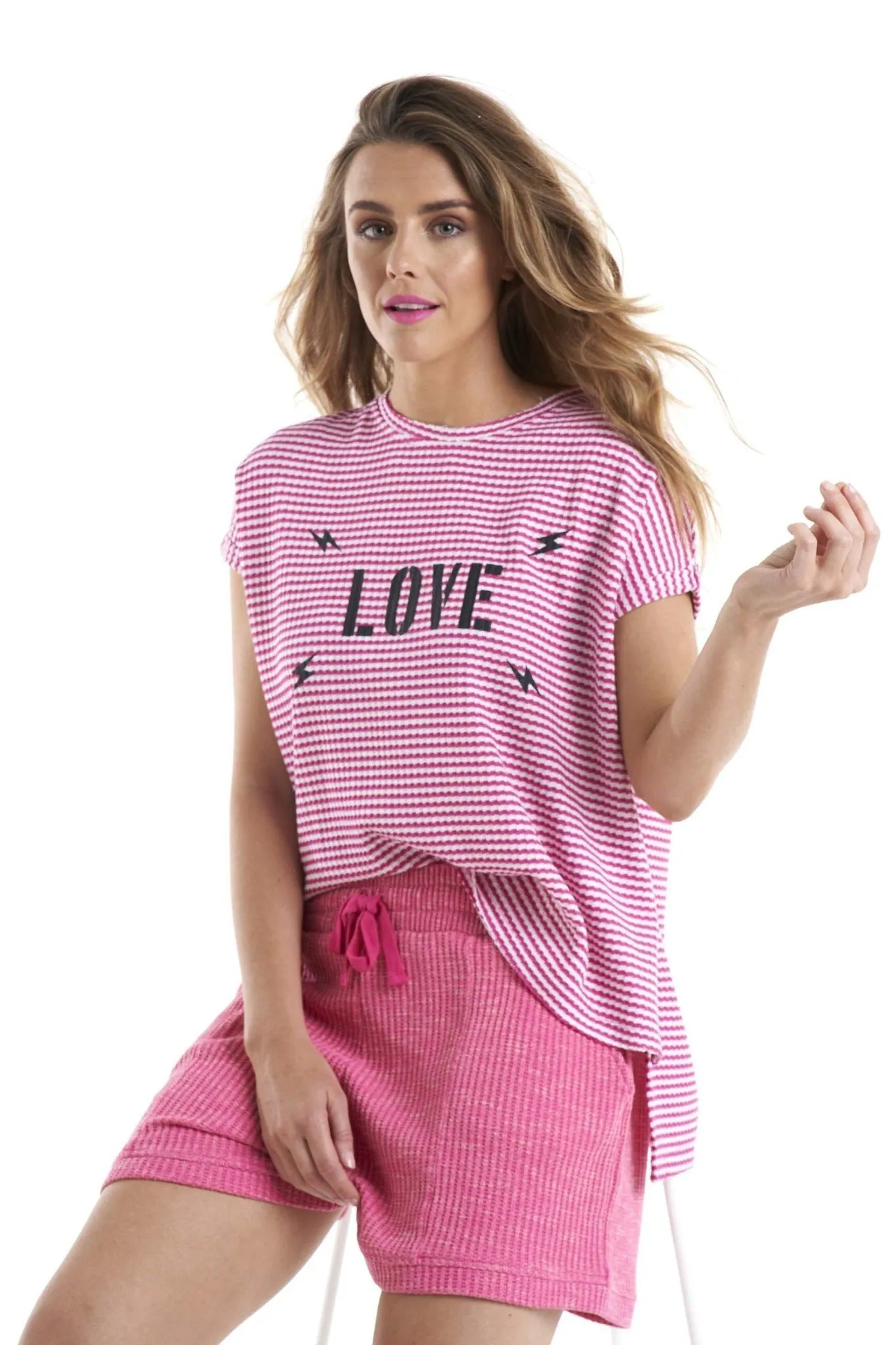 Betty Basics Kris Tee in Love Print