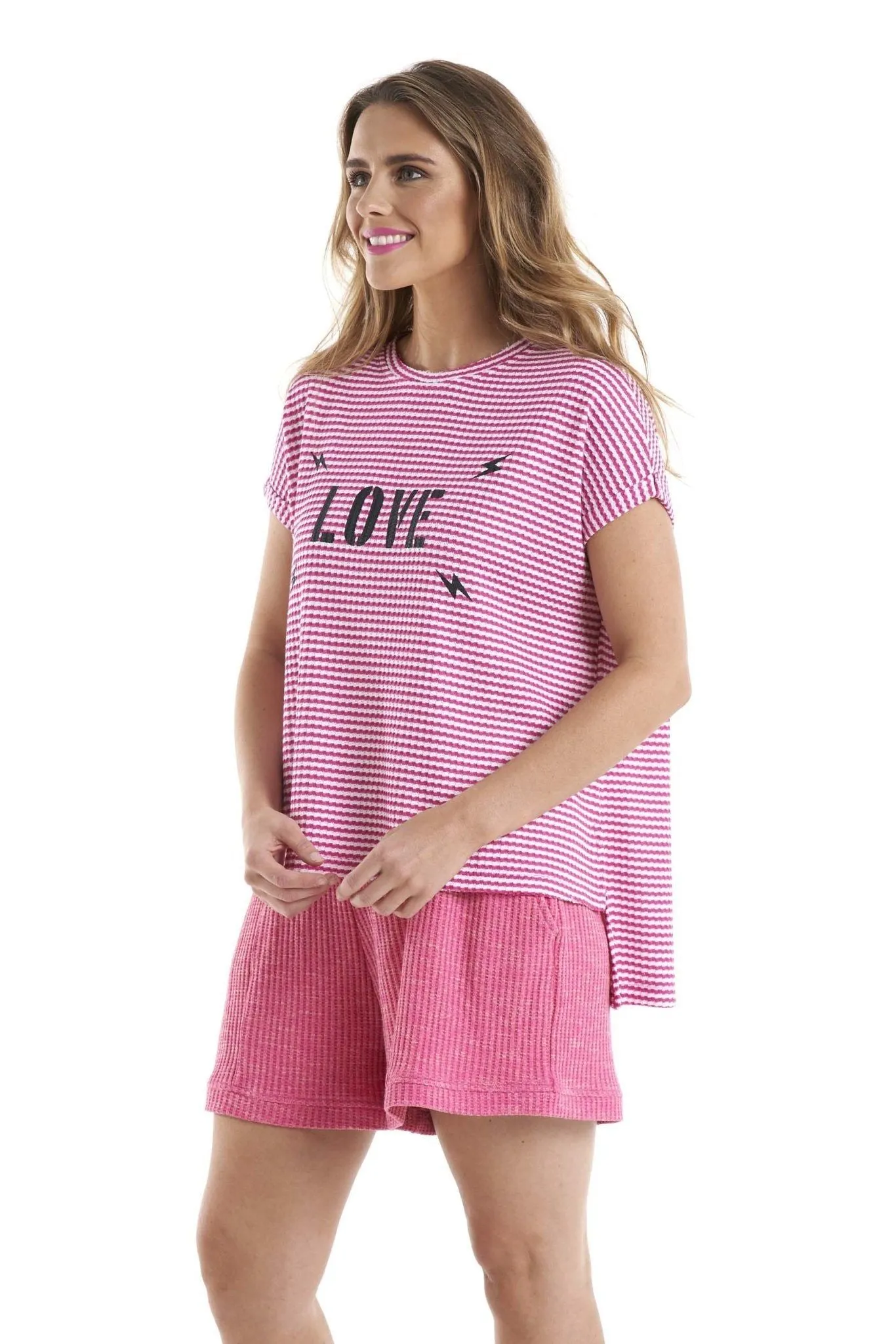 Betty Basics Kris Tee in Love Print