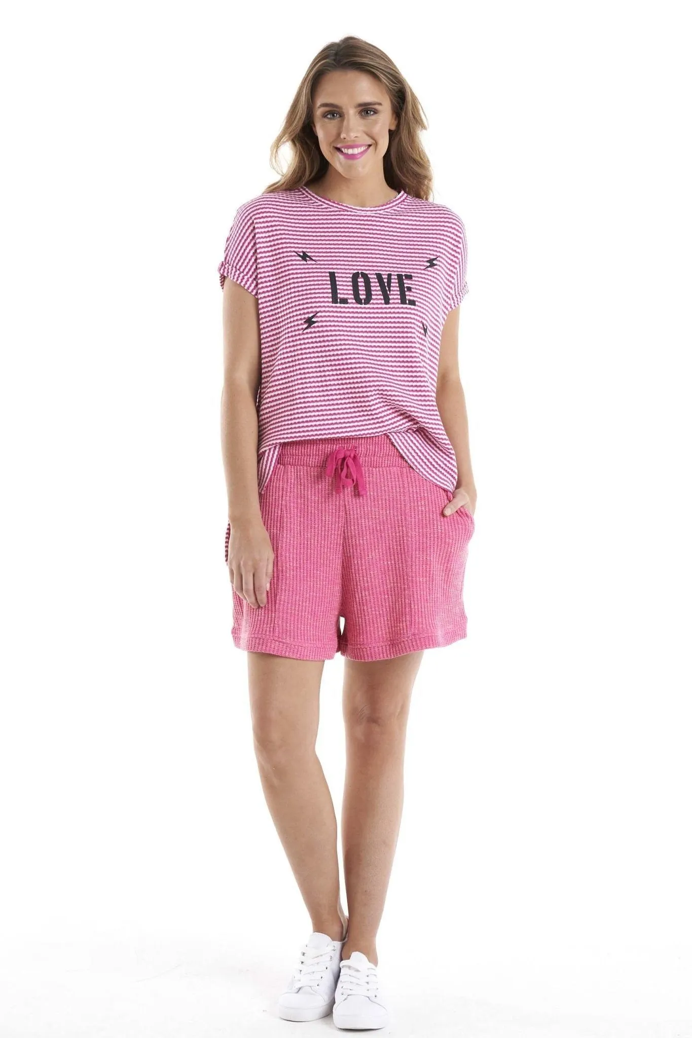 Betty Basics Kris Tee in Love Print