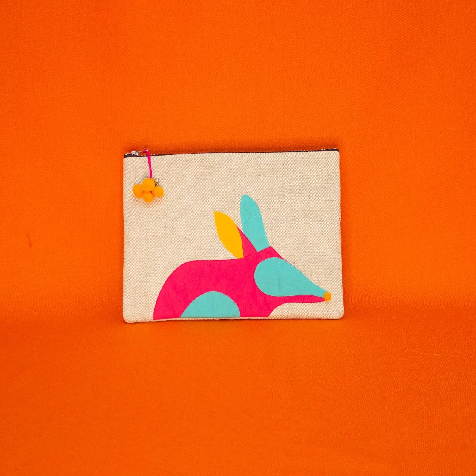 Bilby Laptop Wallet in Hot Pink and Aqua