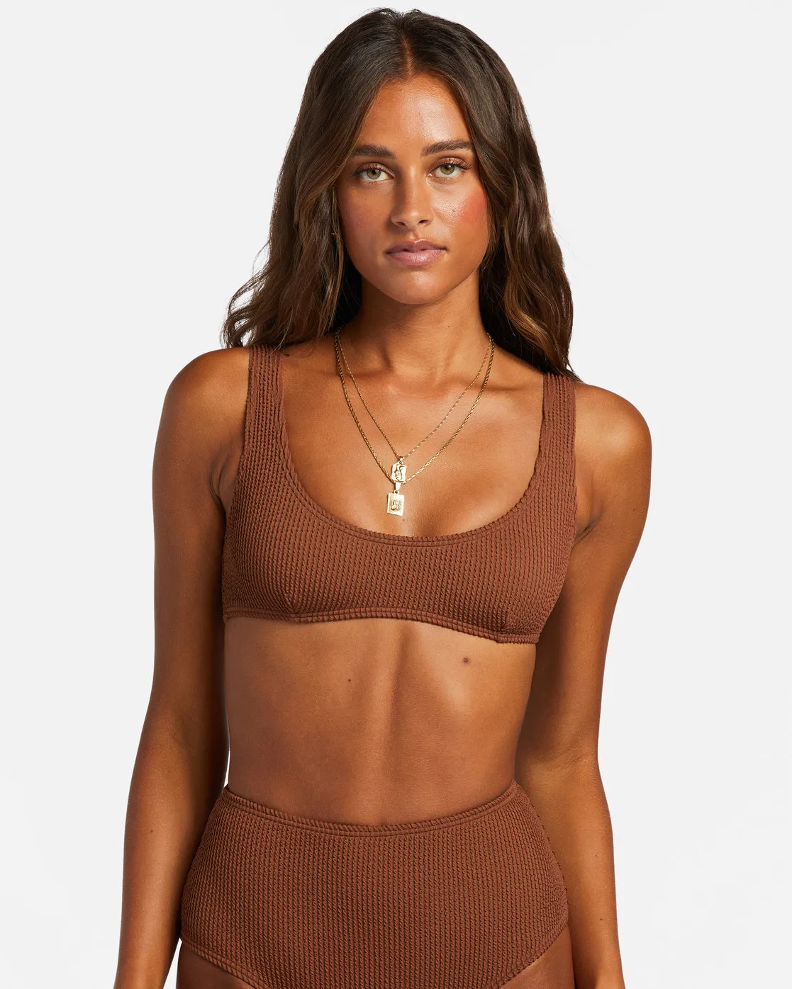 Billabong Summer High Bralette Bikini Top - Toasted Coconut