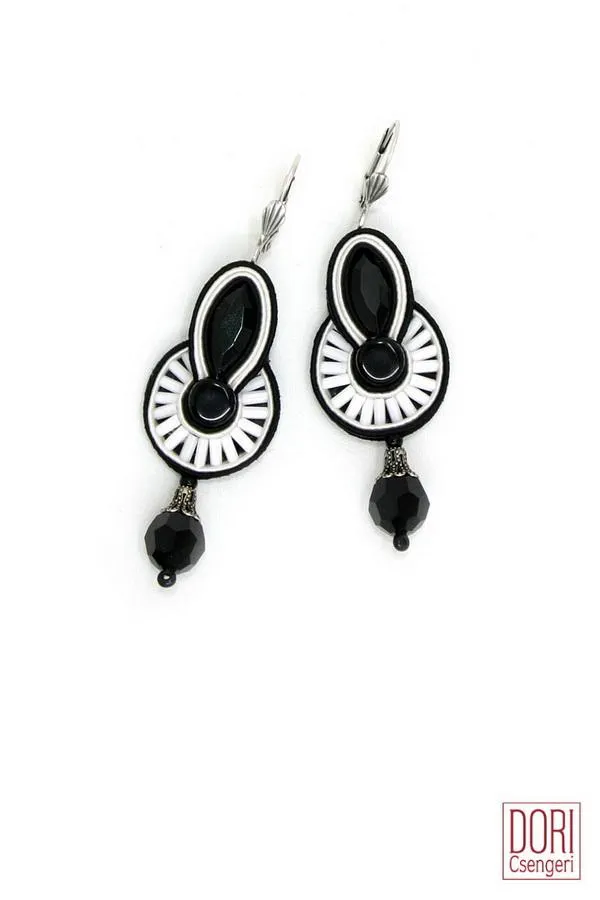 Black & White Classic Dangle Earrings