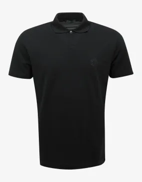 Black Medusa Crest Polo T-Shirt