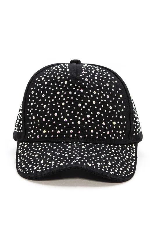 Bling It Babe- Black Bling Baseball Cap