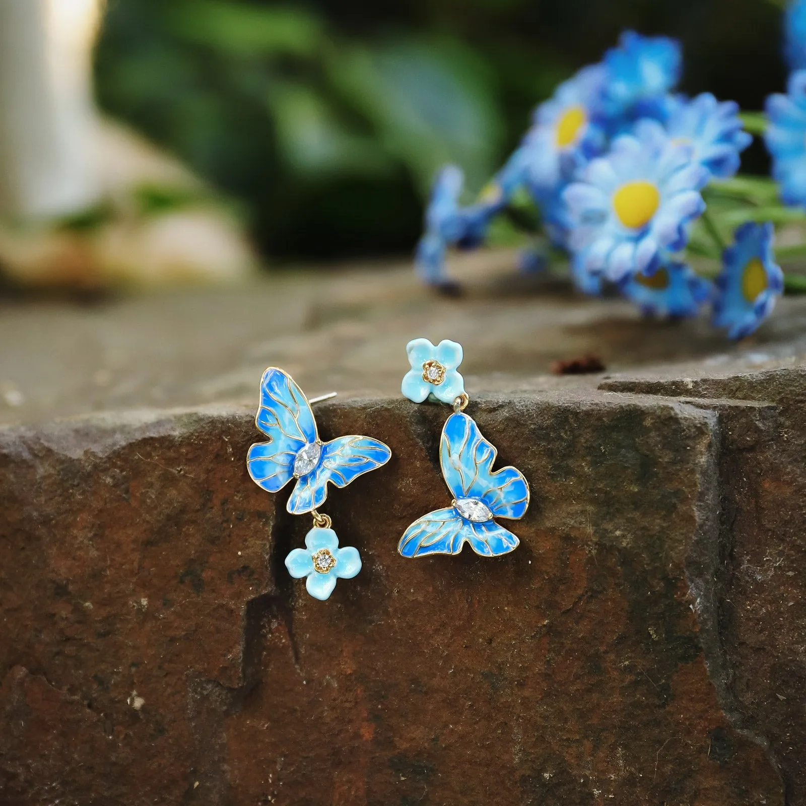 Blue Morpho Butterfly Gift Set with Gift Wrapping