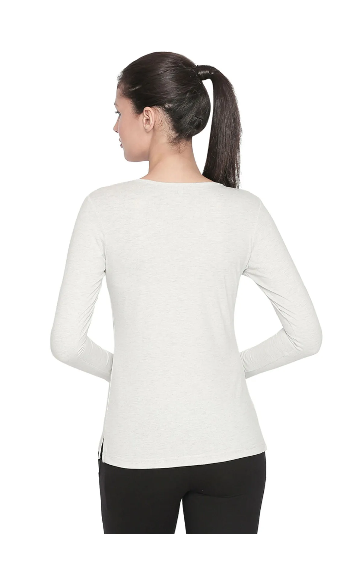 Bodyactive Women Round Neck Tee-TS102-ECML