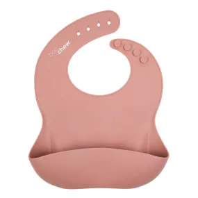 Boo Chew Silicone Bib - Burlwood