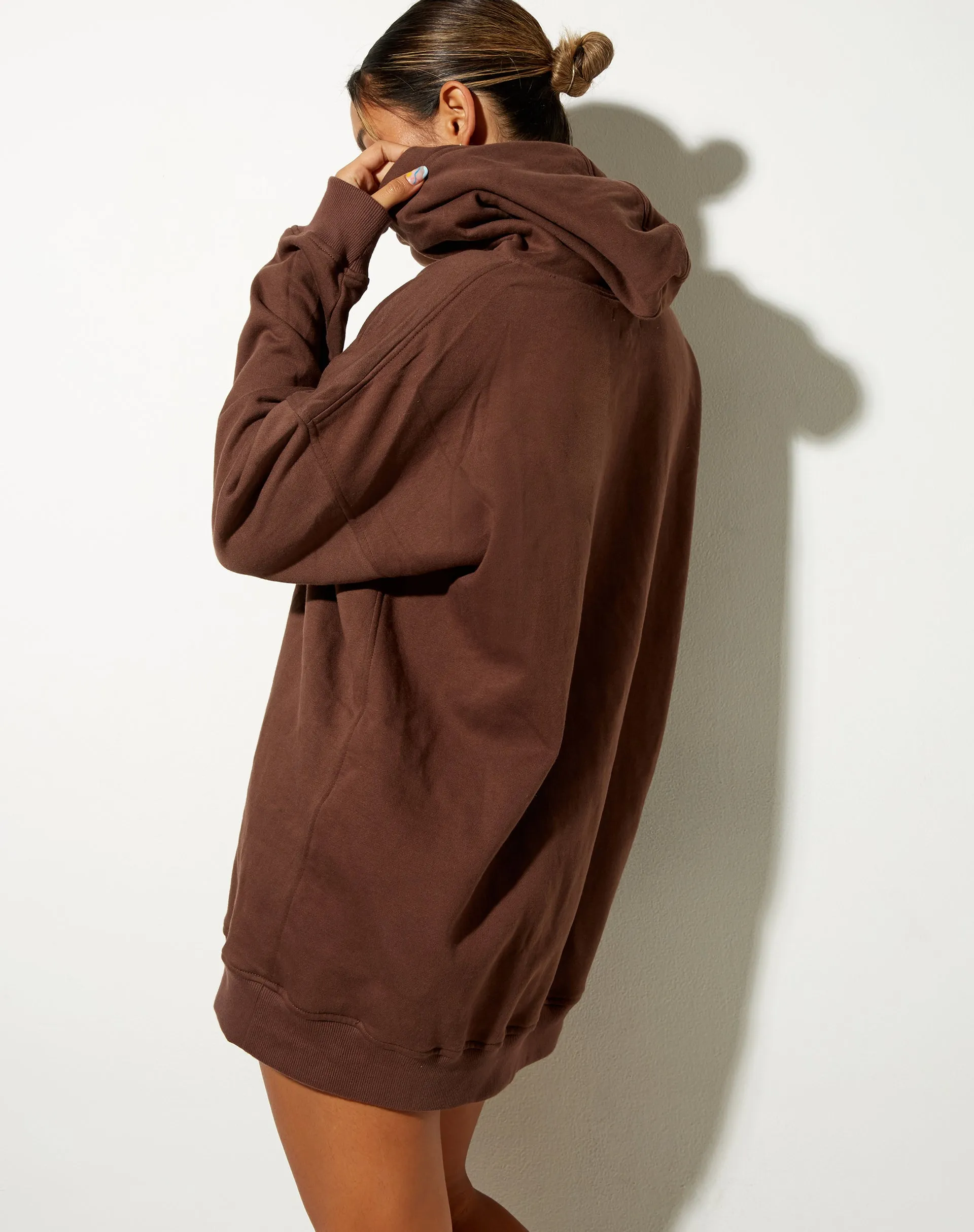 Bren Hoodie in Deep Mahogany Cherub L'Amour Label Embro