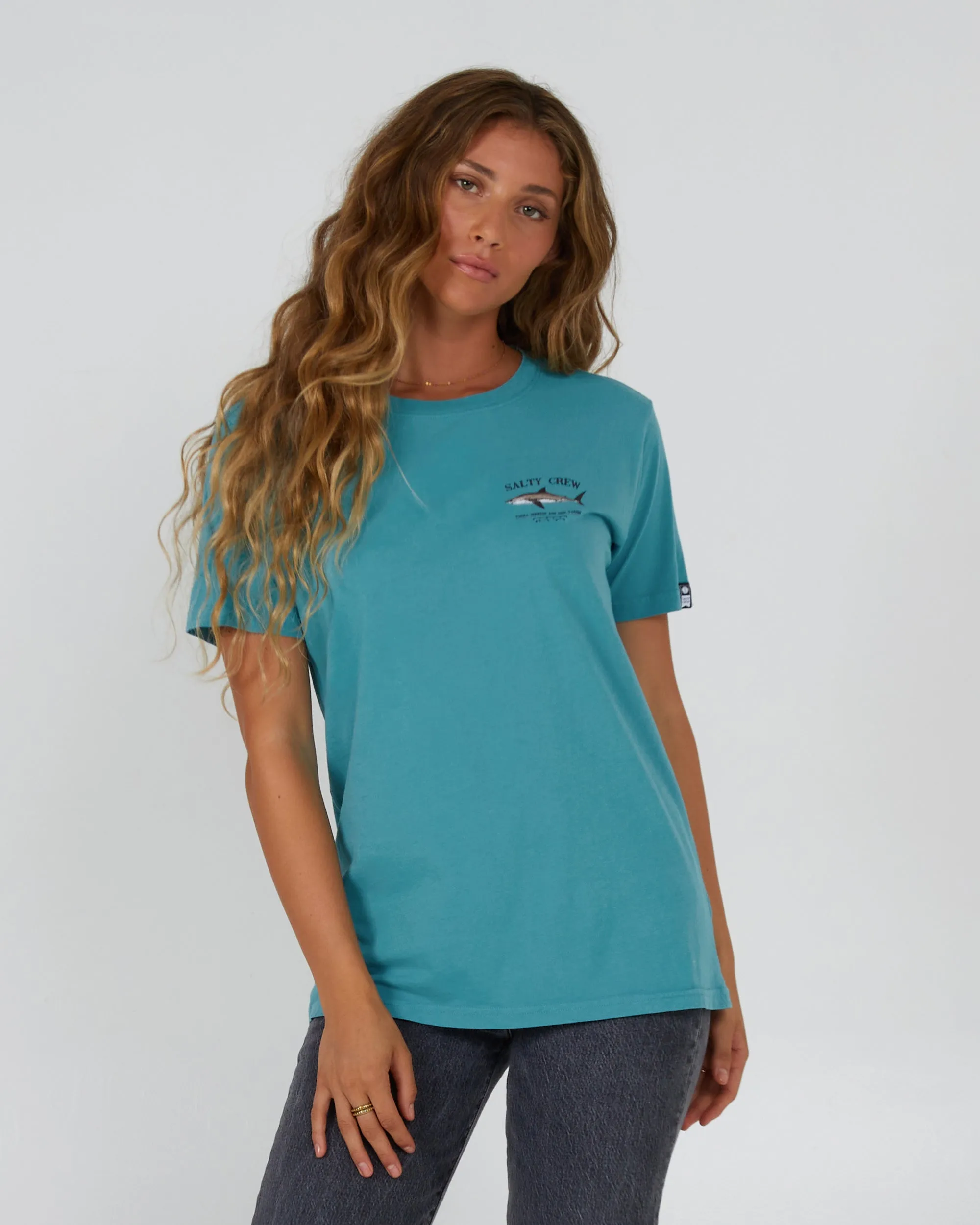 Bruce Sea Green Boyfriend Tee