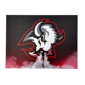 Buffalo Sabres Black & Red Goat Head Lawn Sign