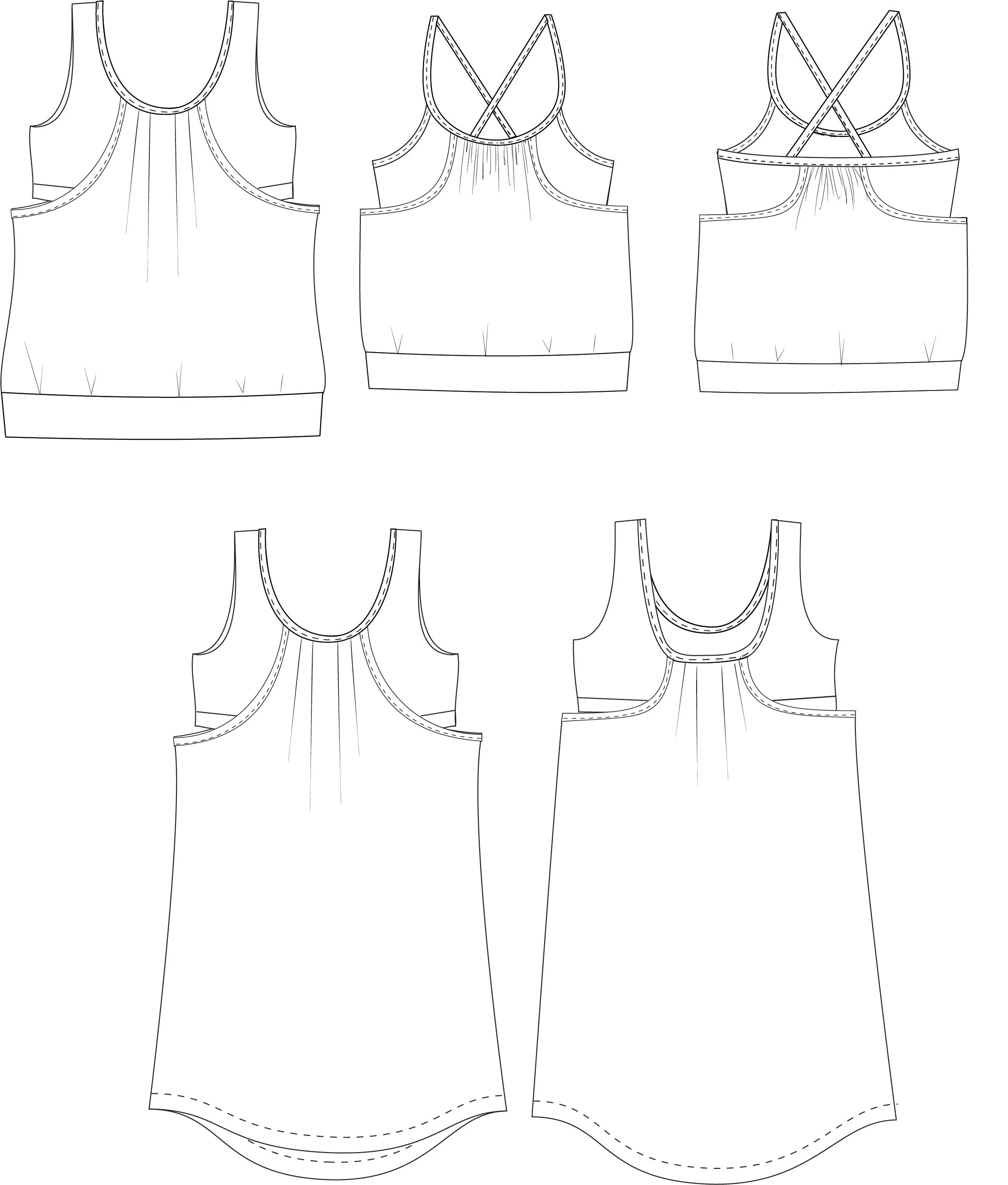 Cali Top PDF Pattern Sizes B - M