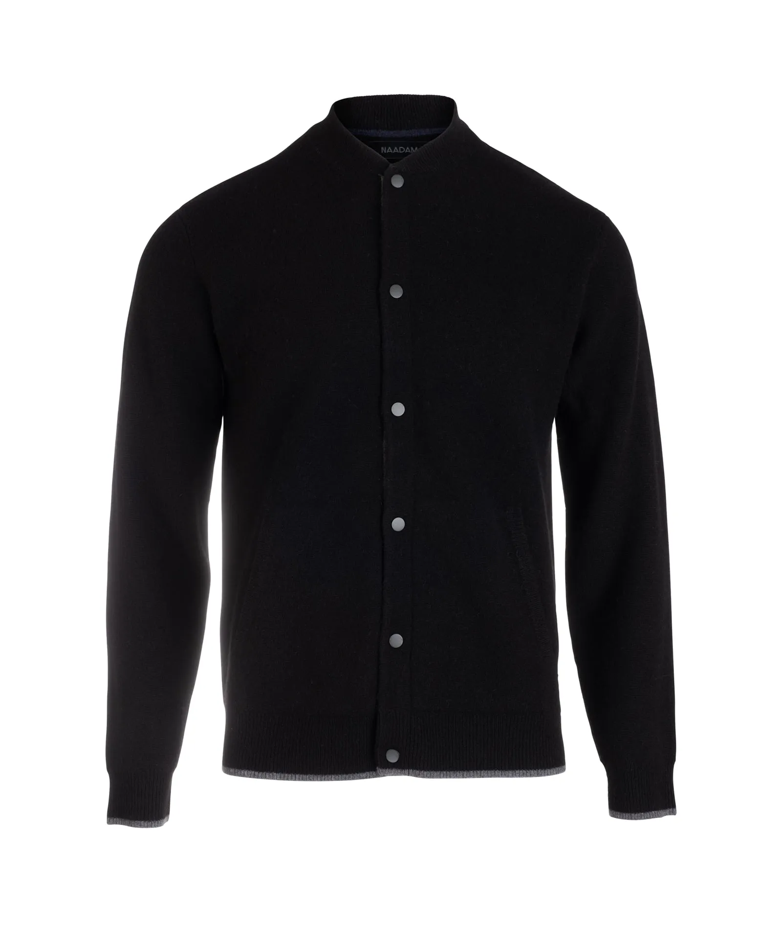 Cashmere Bomber Jacket with Tipping