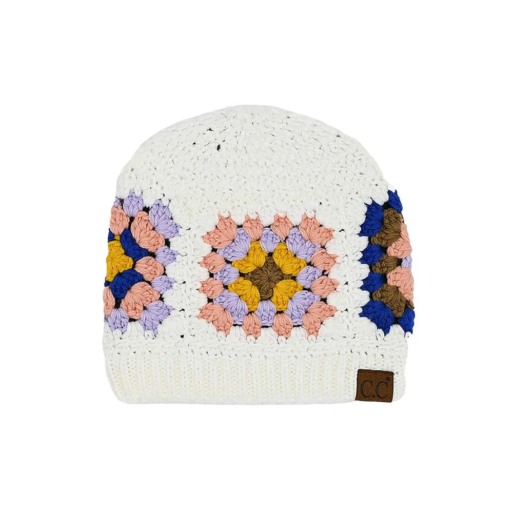 C.C Multi Color Crochet Beanie