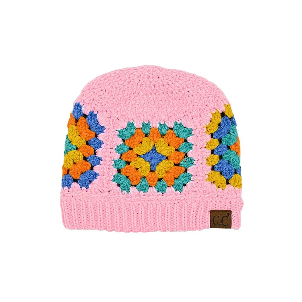 C.C Multi Color Crochet Beanie