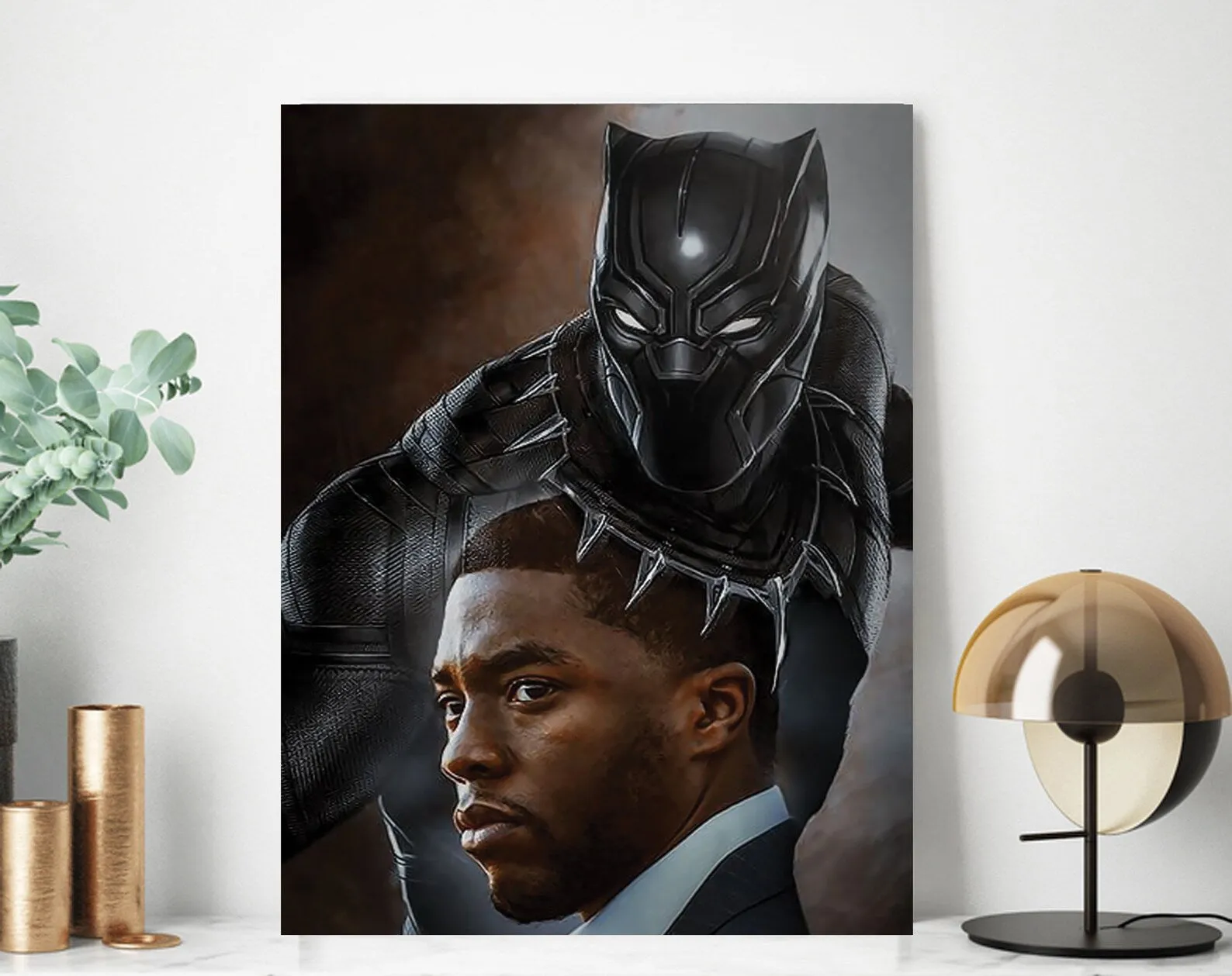 Chadwick Boseman Poster, Black Panther Canvas Rolls, Custom Canvas, Home decor, Wall Hanging, Hollywood Actor Chadwick Boseman Poster