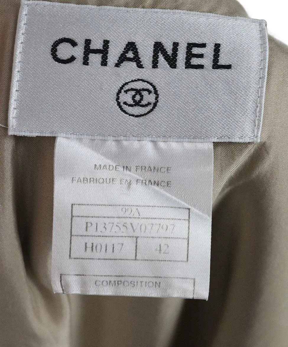 Chanel 1999 Beige Cashmere Dress sz 6