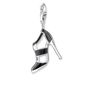 Charm Pendant High Heel Black